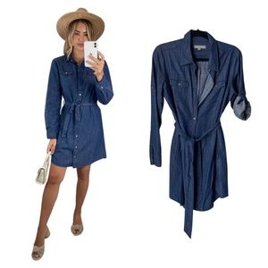 Banana Republic Belted Denim Dress